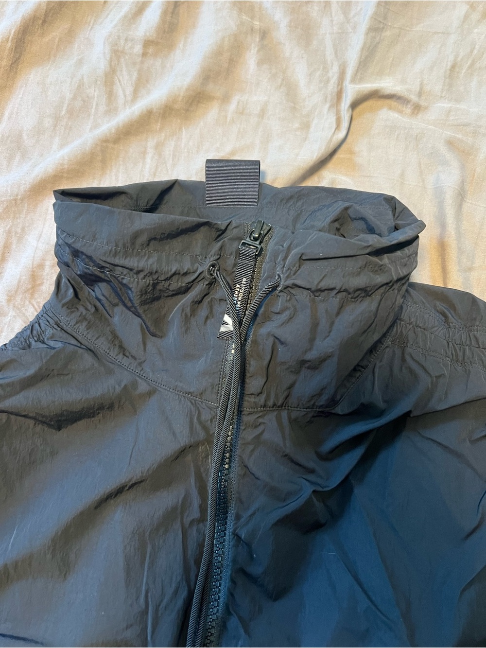 Athleta Black Cropped Bomber Jacket - Picture 7 of 8
